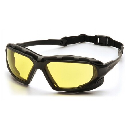 Pyramex - Highlander Plus - Black-Gray Frame/Amber Anti-Fog Lens SBG5030DT